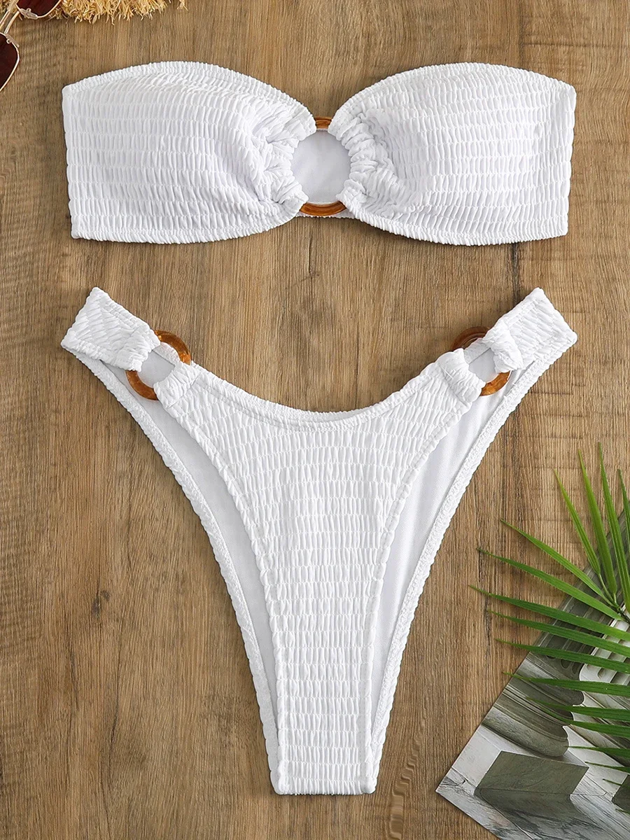 Ring Link Bandeau Bikini 2025 Women Brazilian Swimwear Female Sexy Swimsuit Solid Beachwear Bathers Bathing Swimming Swim Suit
Ring Link Bandeau Bikini 2025 Women Brazilian Swimwear Female Sexy Swimsuit Solid Beachwear Bathers Bathing Swimming Swim Suit