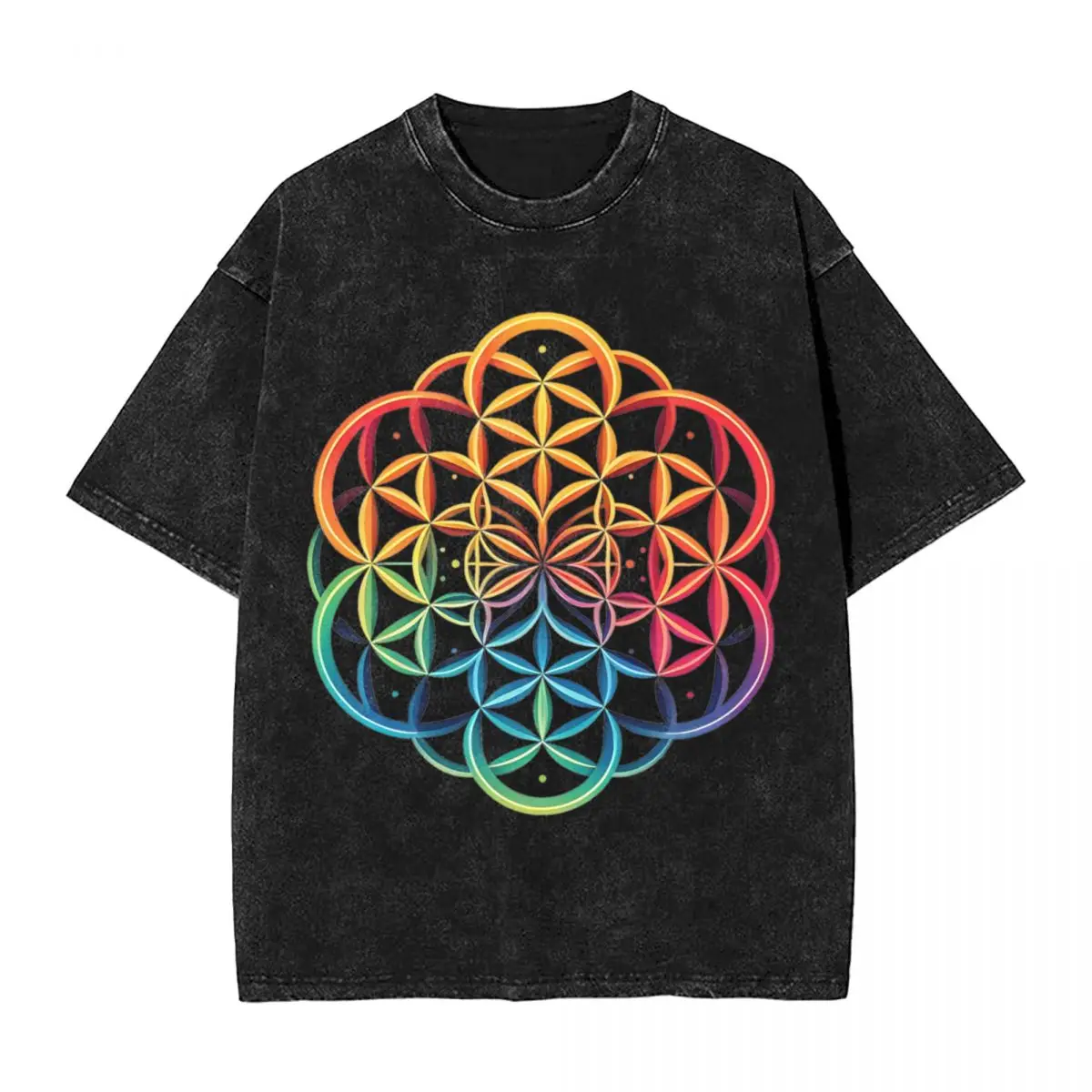 Flower Of Life Cold Play Washed T Shirts Streetwear Hip Hop Novelty T-Shirt Tees Tops Men Women Short Sleeve Street Summer
Flower Of Life Cold Play Washed T Shirts Streetwear Hip Hop Novelty T-Shirt Tees Tops Men Women Short Sleeve Street Summer