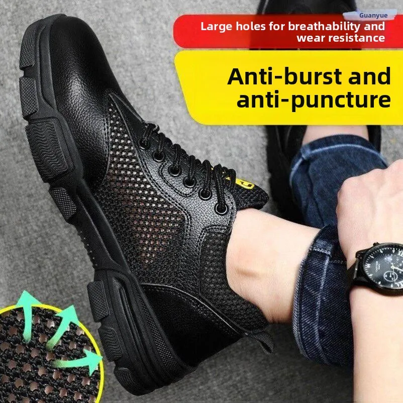 Men's Safety Shoes Summer Large Mesh Breathable Waterproof Steel Toe Anti Crush And Piercing Wear Resistant Long-lasting Boots
Men's Safety Shoes Summer Large Mesh Breathable Waterproof Steel Toe Anti Crush And Piercing Wear Resistant Long-lasting Boots