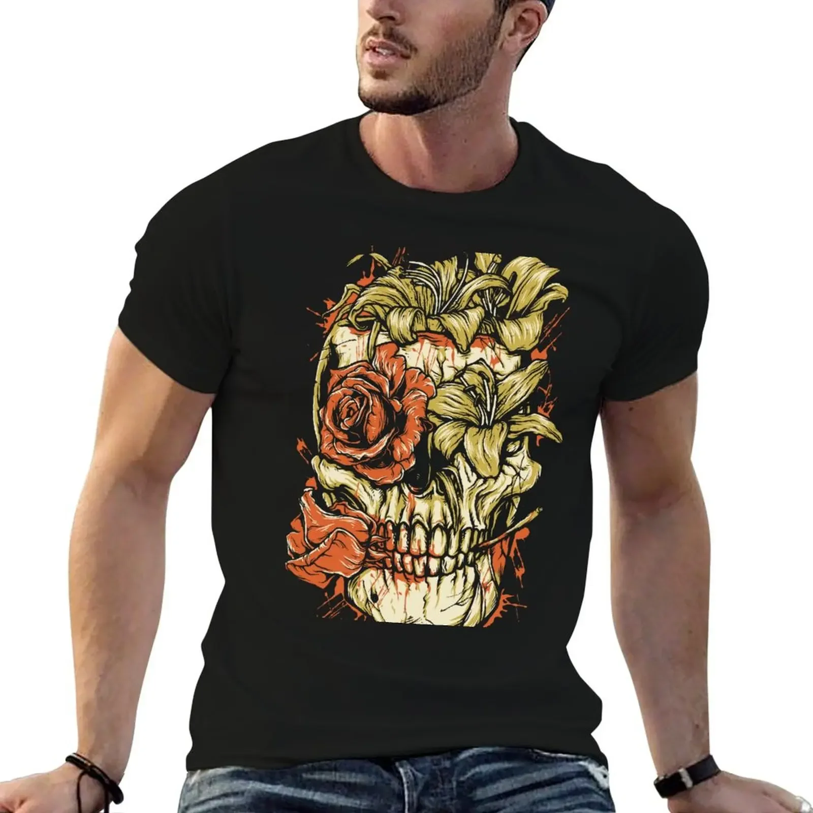 skull horror flower die blood T-Shirt anime stuff topping oversized graphics funny t shirts men
skull horror flower die blood T-Shirt anime stuff topping oversized graphics funny t shirts men