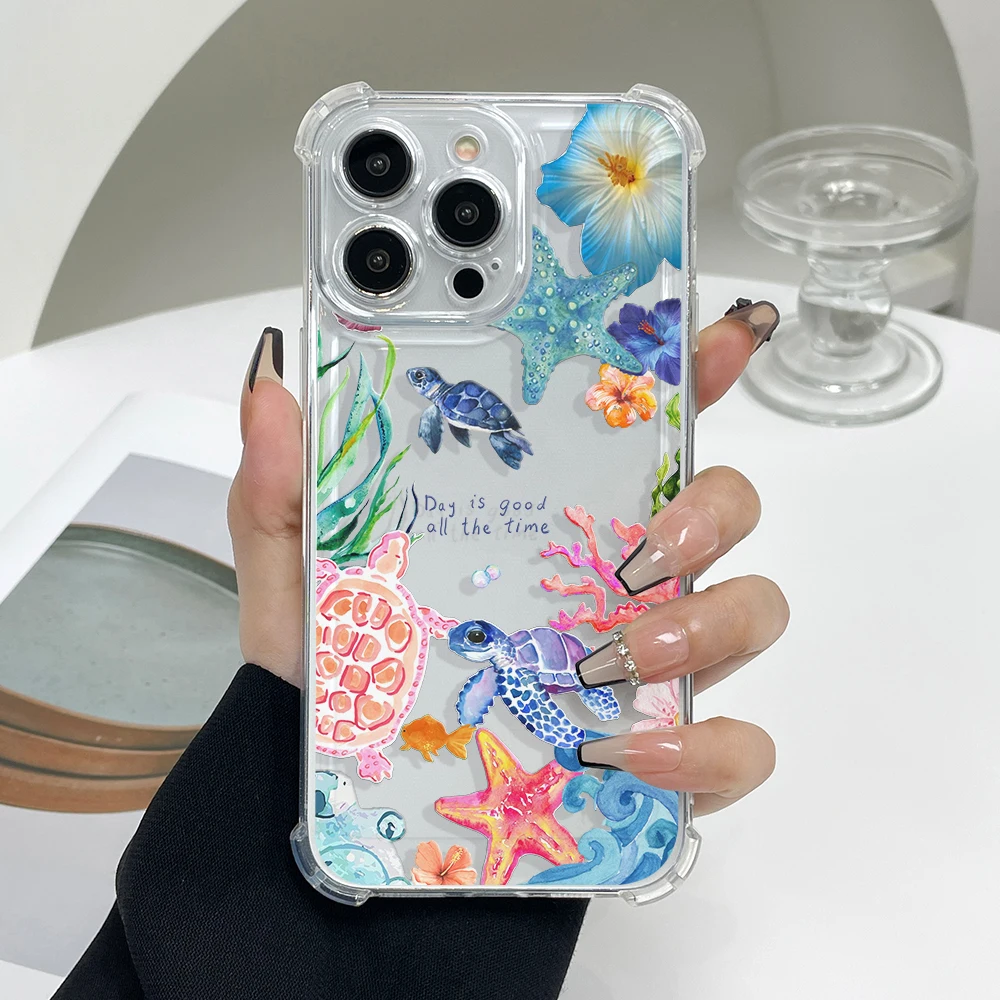 Tropical Sea Turtle Phone Case For iPhone 17 16 15 14 13 12 11 Pro Max Cute Ocean Beach Marine Animal Camera Protection Cov
Tropical Sea Turtle Phone Case For iPhone 17 16 15 14 13 12 11 Pro Max Cute Ocean Beach Marine Animal Camera Protection Cov