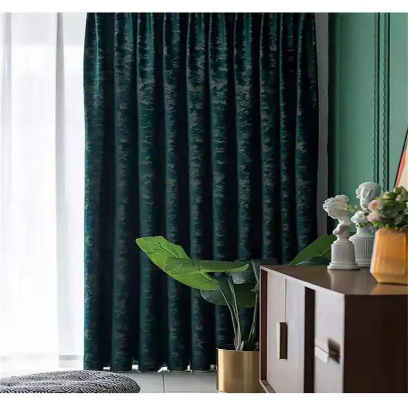 Embroidered luxury Blackout Retro Scandinavian velvet foil embossed blackout Curtains for Living dining room bedroom fabric
Embroidered luxury Blackout Retro Scandinavian velvet foil embossed blackout Curtains for Living dining room bedroom fabric
