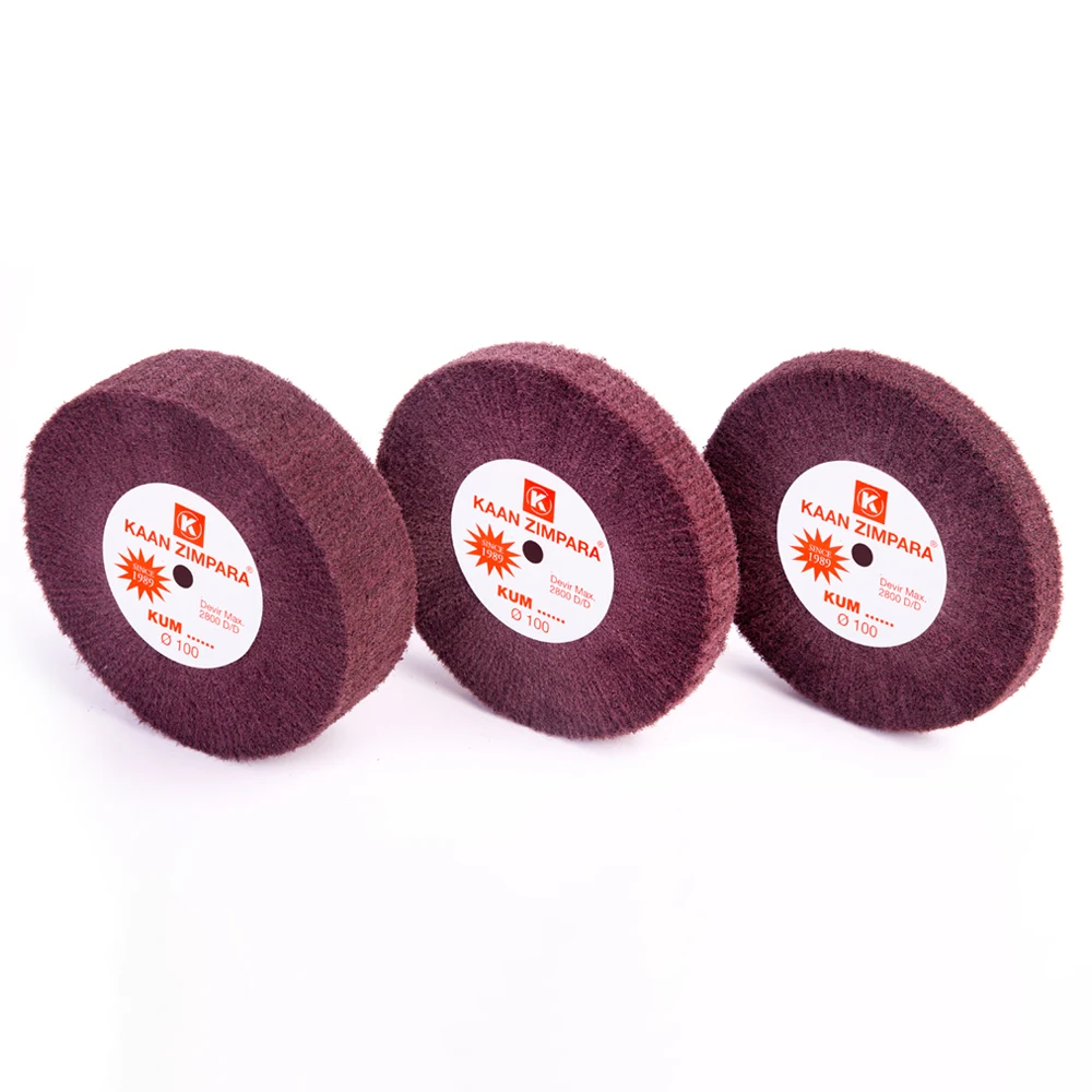 KAAN ZIMPARA Heavy Duty Brown Fiber Polishing Wheel 100mm Jewelry Grinding Disc For Matte Finish & Deep Satin Brushing on Metal
KAAN ZIMPARA Heavy Duty Brown Fiber Polishing Wheel 100mm Jewelry Grinding Disc For Matte Finish & Deep Satin Brushing on Metal