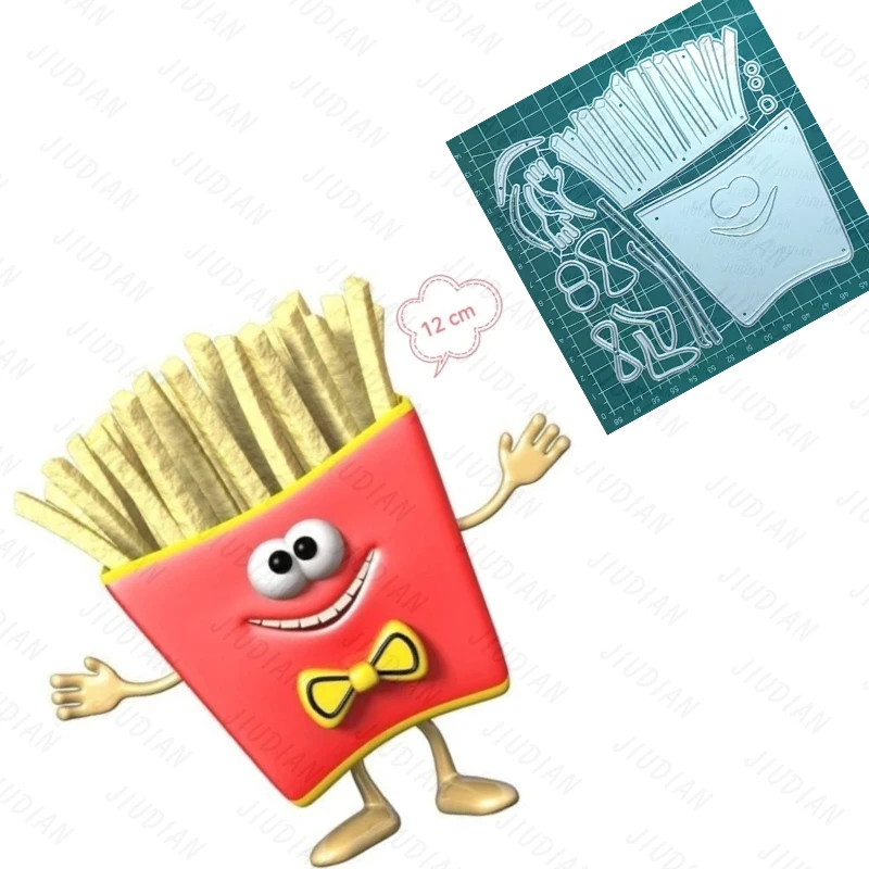 New French Fries Bow Metal Cutting Dies Scrapbooking For DIY Greeting Card Reliefs Craft Stamps Photo Album Embossing Dies
New French Fries Bow Metal Cutting Dies Scrapbooking For DIY Greeting Card Reliefs Craft Stamps Photo Album Embossing Dies