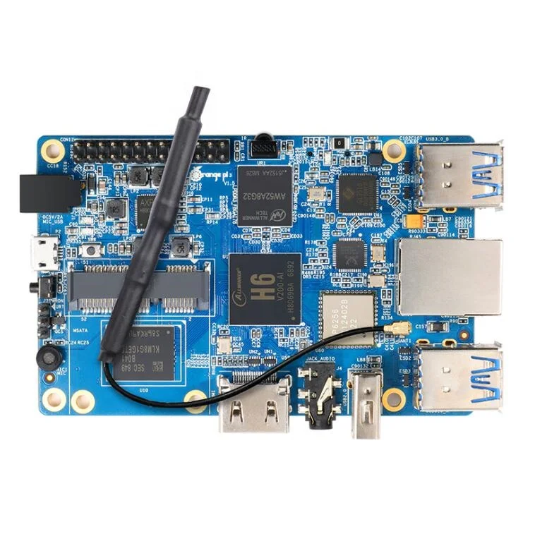 Одноплатный компьютер Orange Pi 3 с открытым исходным кодом AllWinner H6 SoC Android 7,0 Ubuntu Debian
Одноплатный компьютер Orange Pi 3 с открытым исходным кодом AllWinner H6 SoC Android 7,0 Ubuntu Debian