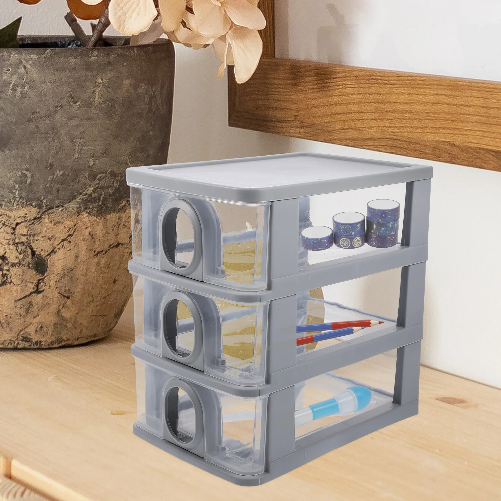 Desktop Storage Box Drawer Organizer For Desk Grey Wear Resistant Makeup Organizer Office Sundry Holder Plastic
Desktop Storage Box Drawer Organizer For Desk Grey Wear Resistant Makeup Organizer Office Sundry Holder Plastic