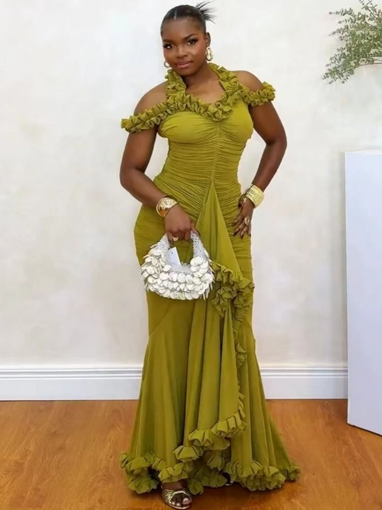 African Dresses For Women Elegant Off Shoulder Dashiki Maxi A-Line Dress Ladies Traditional African Clothing Fairy Dreaes
African Dresses For Women Elegant Off Shoulder Dashiki Maxi A-Line Dress Ladies Traditional African Clothing Fairy Dreaes