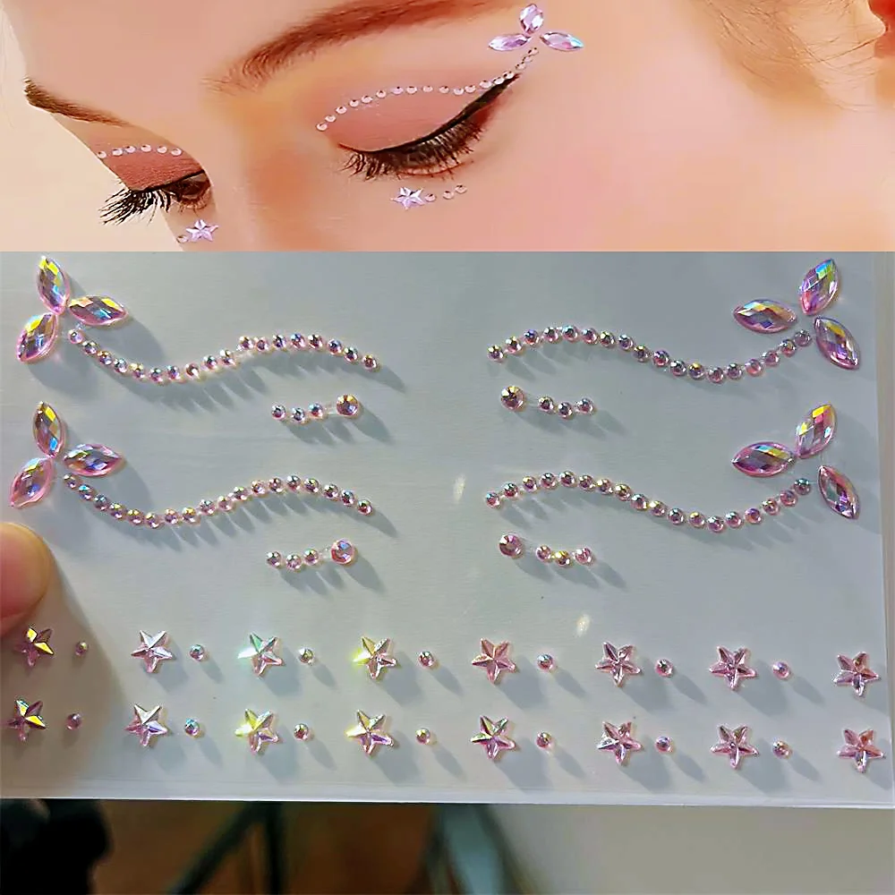1Sheet Pink Faux Gemstone Facial Sticker Star & Flower Shaped for Makeup and Decoration Y2K Party Music Festival Gift For Girls*
1Sheet Pink Faux Gemstone Facial Sticker Star & Flower Shaped for Makeup and Decoration Y2K Party Music Festival Gift For Girls*