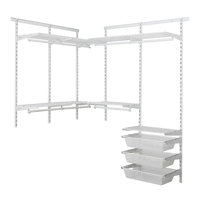Metal wardrobe shelf combination Full set Open wardrobe Metal rack Cloakroom
Metal wardrobe shelf combination Full set Open wardrobe Metal rack Cloakroom