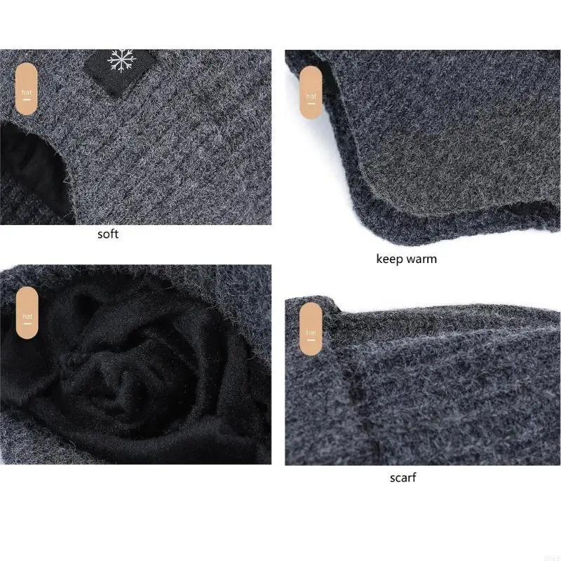 R6FE Winter Warm Hat for Men Wool Knitted Skull Caps Thick Warm Earmuff Hat Knitted Hat Plush Fisherman Ear Protections Hat
R6FE Winter Warm Hat for Men Wool Knitted Skull Caps Thick Warm Earmuff Hat Knitted Hat Plush Fisherman Ear Protections Hat