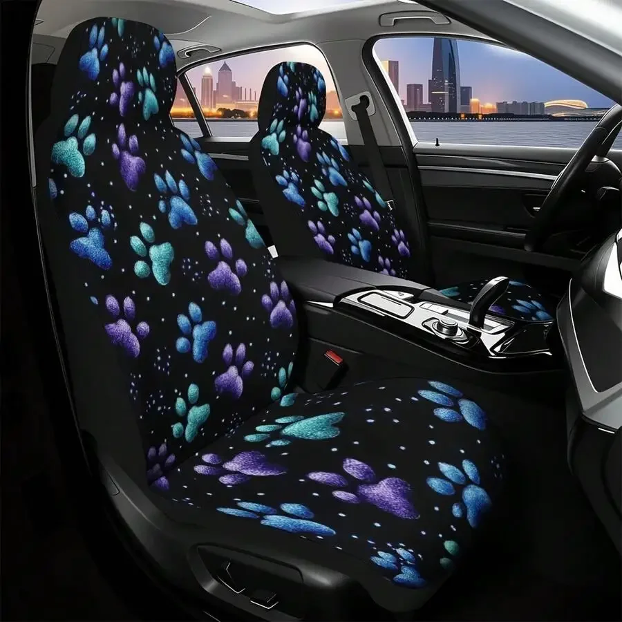 Paw Print Car Front Seat Covers For Sedan SUV Comfortable Universal Fit
Paw Print Car Front Seat Covers For Sedan SUV Comfortable Universal Fit