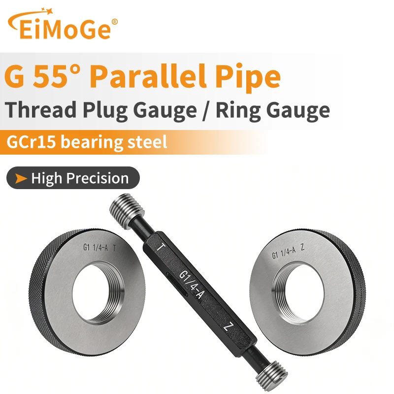 (1pc) EIMOGE BSPP (G) Pipe Thread Plug/Ring Gauge - Available in sizes from 1/16" to 4"
(1pc) EIMOGE BSPP (G) Pipe Thread Plug/Ring Gauge - Available in sizes from 1/16" to 4"