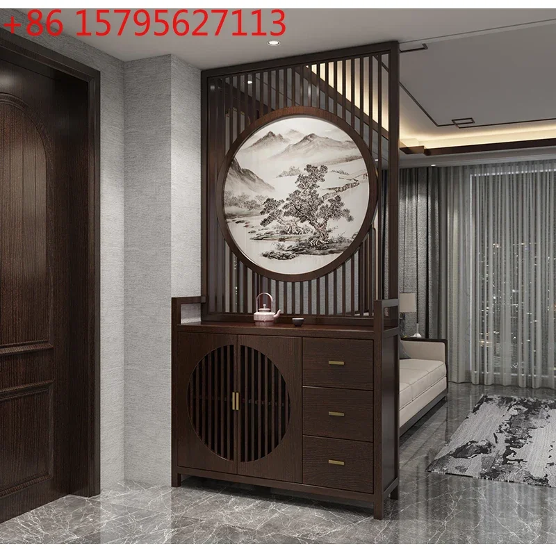 Новая перегородка для гостиной в китайском стиле, декоративная полка для прихожей, простой декоративный шкаф для обуви, тумба для хранения из массива дерева
Новая перегородка для гостиной в китайском стиле, декоративная полка для прихожей, простой декоративный шкаф для обуви, тумба для хранения из массива дерева