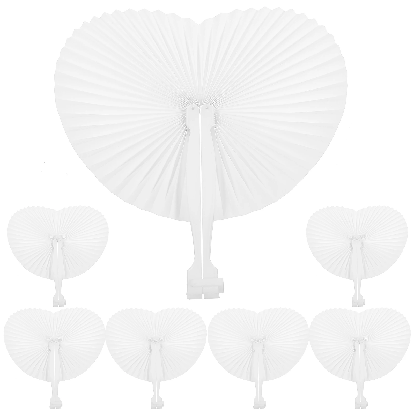 12 Pcs Heart-shaped Paper Fan Bridal Handheld Wedding Fans for Guests Folding White Decorations
12 Pcs Heart-shaped Paper Fan Bridal Handheld Wedding Fans for Guests Folding White Decorations