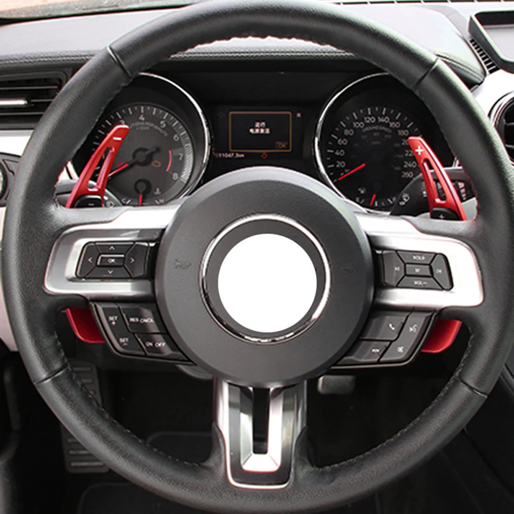 For 2015-2023 Ford Mustang Gear Shift Trims Aluminum Car Steering Wheel Paddles Extension Interior Red Black Silver Accessories
For 2015-2023 Ford Mustang Gear Shift Trims Aluminum Car Steering Wheel Paddles Extension Interior Red Black Silver Accessories