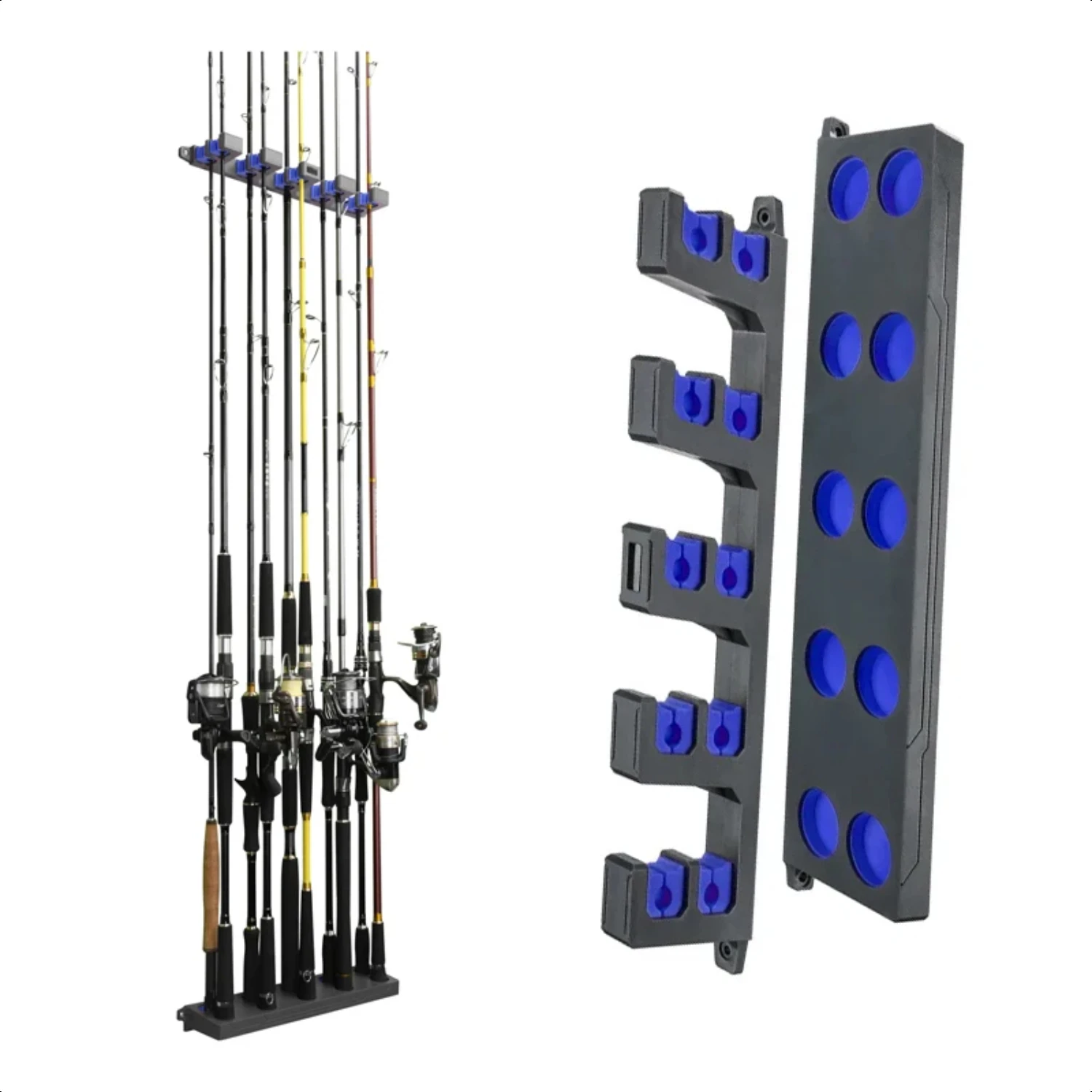 Fishing Rod Holders to 10 Rod Vertical and Transverse Wall Pole Rack Fishing Tackle Accessories
Fishing Rod Holders to 10 Rod Vertical and Transverse Wall Pole Rack Fishing Tackle Accessories