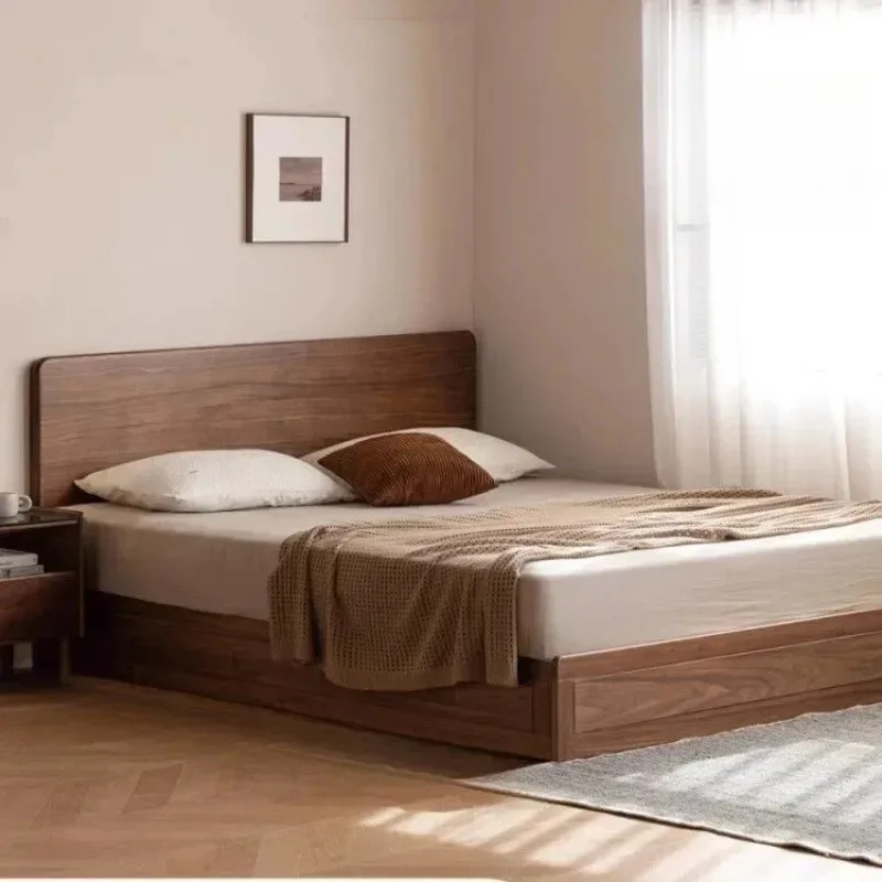Solid wood Modern black walnut box Small apartment storage bed Storage Air pressure high/low box bed
Solid wood Modern black walnut box Small apartment storage bed Storage Air pressure high/low box bed