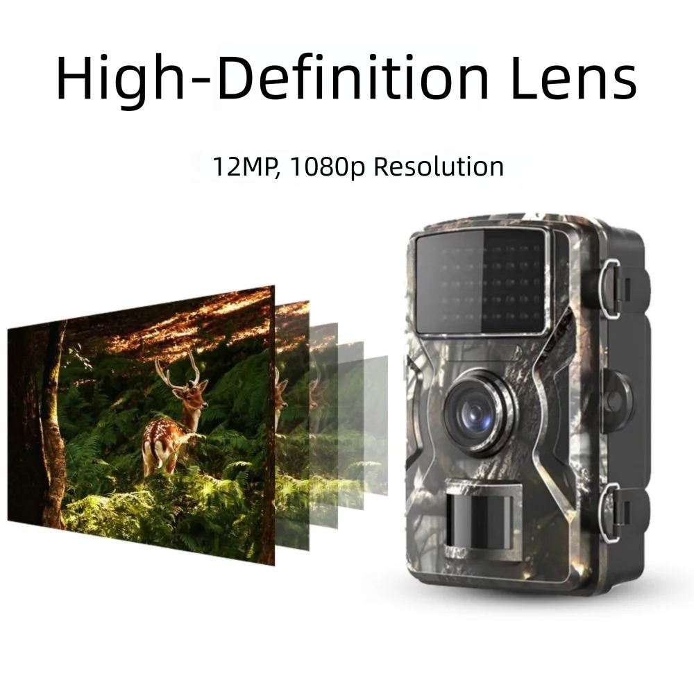 IP66 Waterproof Outdoor Trail Camera 16MP Image Resolution HD 1080P Video Motion Activated Wildlife Camera with Straps
IP66 Waterproof Outdoor Trail Camera 16MP Image Resolution HD 1080P Video Motion Activated Wildlife Camera with Straps
