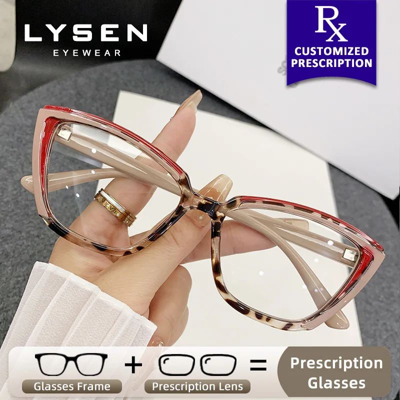 LYSEN Cat Eye Hyperopia Myopia Glasses Women Fashion Photochromic Anti-Reflective Anti Blue Light Prescription Optical Glasses
LYSEN Cat Eye Hyperopia Myopia Glasses Women Fashion Photochromic Anti-Reflective Anti Blue Light Prescription Optical Glasses