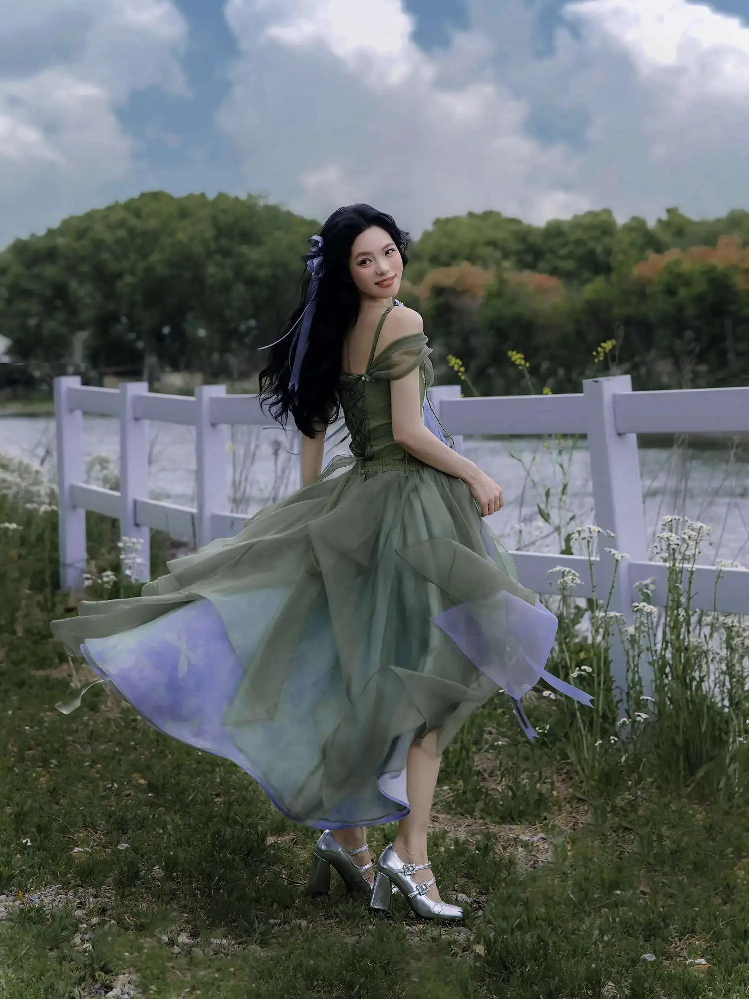 New Fiesta Carnival Halloween Cos Cosplay Womens fashion Green Forest System Han Elements Fantastic Princess Elegant Skirt
New Fiesta Carnival Halloween Cos Cosplay Womens fashion Green Forest System Han Elements Fantastic Princess Elegant Skirt