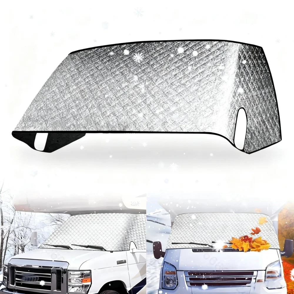 Motorhome Front Window Sunshade Cover Snowproof And Sunproof Car Cover 4 Layers Car Sunshade For C-Class Ford E450
Motorhome Front Window Sunshade Cover Snowproof And Sunproof Car Cover 4 Layers Car Sunshade For C-Class Ford E450