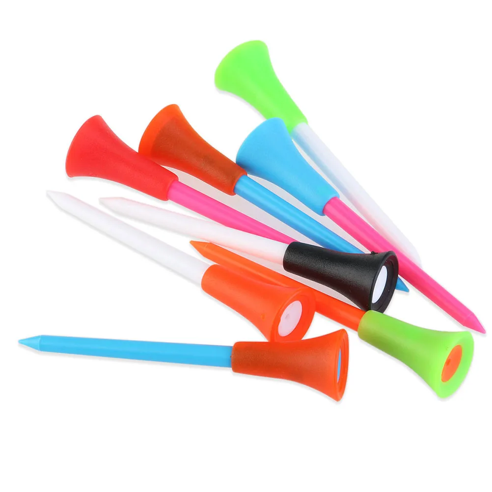 50pcs 83Mm Plastic Golf Tees Unbreakable Durable Lightweight Ergonomic Design Training Equipment Accessories For Golfer 3 1/4 
50pcs 83Mm Plastic Golf Tees Unbreakable Durable Lightweight Ergonomic Design Training Equipment Accessories For Golfer 3 1/4