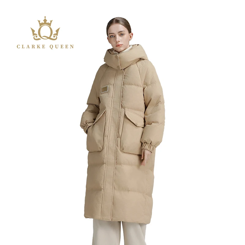 CLARKE QUEEN Duck Down Jacket for Women Winter Coat Hooded Long Casual Thickened Fitted Padded Puffer Ultra Lightweight Warm
CLARKE QUEEN Duck Down Jacket for Women Winter Coat Hooded Long Casual Thickened Fitted Padded Puffer Ultra Lightweight Warm