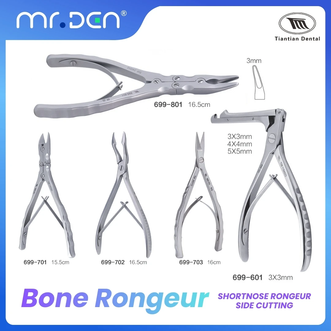TIANTIAN Dental Implant Rongeur Universal Narrow Head Bone Crushing Shearing Forceps for Alveolar Bone Surgery
TIANTIAN Dental Implant Rongeur Universal Narrow Head Bone Crushing Shearing Forceps for Alveolar Bone Surgery