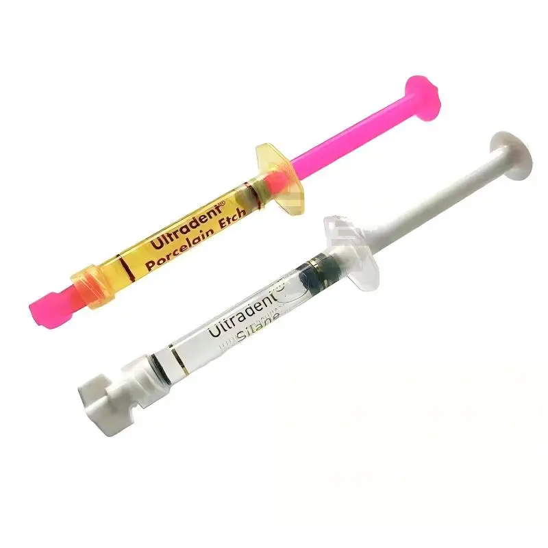 Dental Porcelain Etching Kit: Hydrofluoric Acid Gel & Silane, Zirconia Coupling Agent for Veneer & All-Ceramic Bonding
Dental Porcelain Etching Kit: Hydrofluoric Acid Gel & Silane, Zirconia Coupling Agent for Veneer & All-Ceramic Bonding