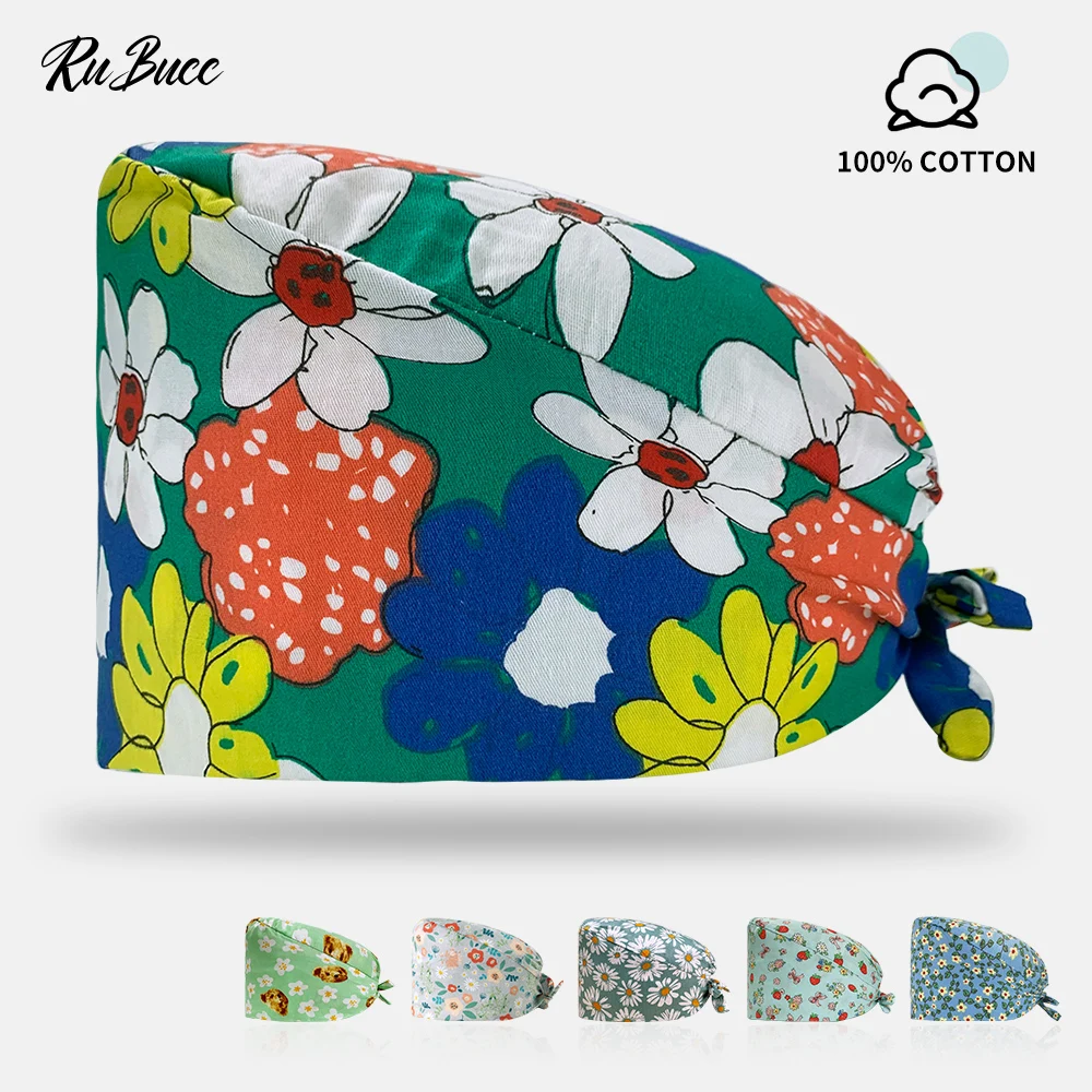 Cartoon Flower Printed Surgical Hat Scrub Cap Long Hair Medical Cap Cosmetic Dentistry Doctor Nurse Cap Pet Veterinary Scrub Hat
Cartoon Flower Printed Surgical Hat Scrub Cap Long Hair Medical Cap Cosmetic Dentistry Doctor Nurse Cap Pet Veterinary Scrub Hat