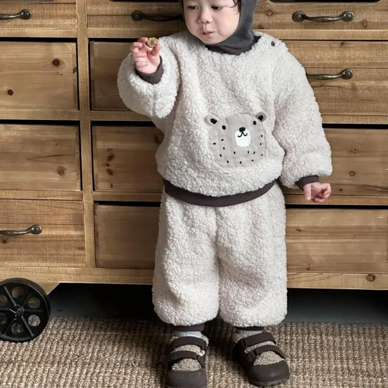 2025 Winter New Baby Warm Clothes Set Plus Velvet Thick Boys Girls Cartoon Sweatshirt + Pants 2pcs Suit Toddler Fleece Outfits
2025 Winter New Baby Warm Clothes Set Plus Velvet Thick Boys Girls Cartoon Sweatshirt + Pants 2pcs Suit Toddler Fleece Outfits