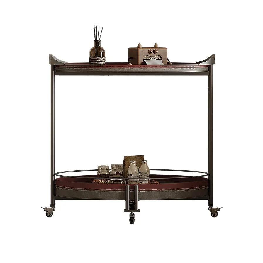 Italian minimalist movable sofa side few light luxury high-end saddle leather art small apartment living room trolley
Italian minimalist movable sofa side few light luxury high-end saddle leather art small apartment living room trolley