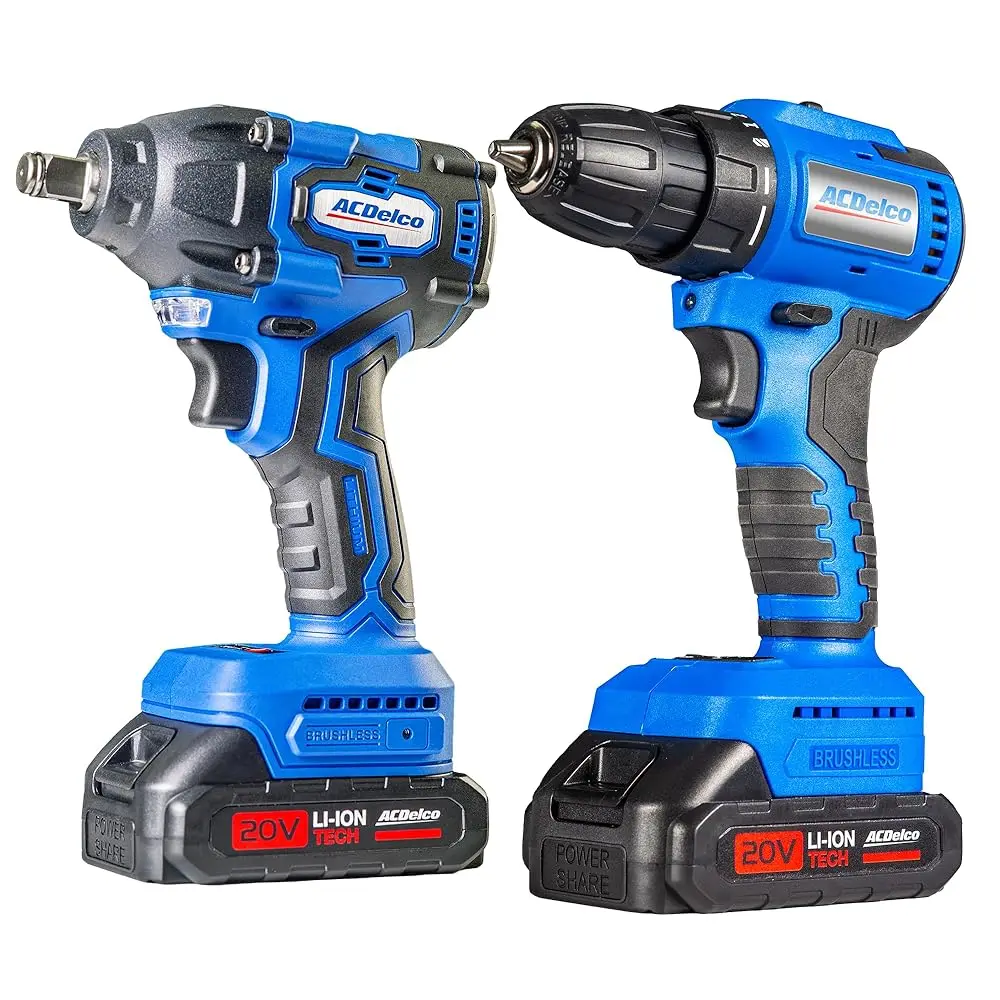 Ari20132-K1 20V Cordl Drill, Impact Driver,Impact Drill, 2 Tool Power Tool Combo Kit, Brushl Power Tool Set With 2 Batteries
Ari20132-K1 20V Cordl Drill, Impact Driver,Impact Drill, 2 Tool Power Tool Combo Kit, Brushl Power Tool Set With 2 Batteries