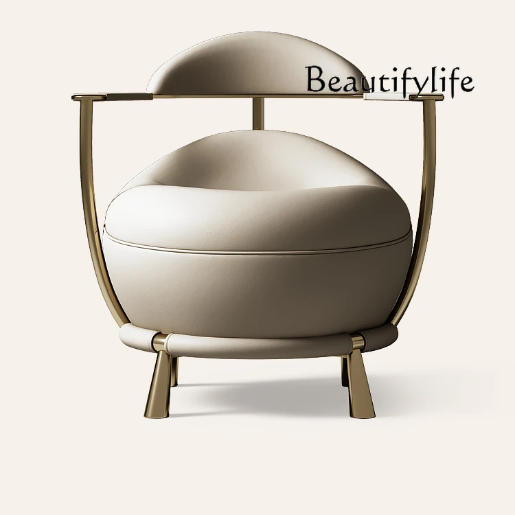 Light Luxury Single-Seat Sofa Chair High-End Italian Leisure Chair Living Room Balcony Bedroom Genuine Leather Chair
Light Luxury Single-Seat Sofa Chair High-End Italian Leisure Chair Living Room Balcony Bedroom Genuine Leather Chair
