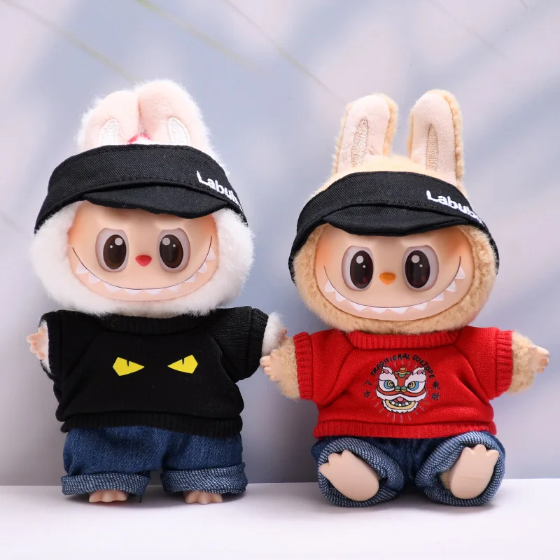 Labubu Doll Clothes Fashionable T-shirt Jeans Cap Dress Up Accessories 15/17cm Plush Doll'S Clothes Replacement
Labubu Doll Clothes Fashionable T-shirt Jeans Cap Dress Up Accessories 15/17cm Plush Doll'S Clothes Replacement