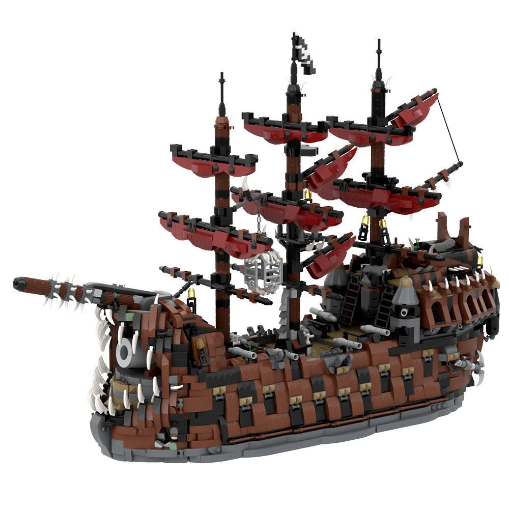 Gobricks MOC The Ruined King Pirate Ship Bricks Medieval The Black Pearl Pirate Ship Building Blocks Assemble Toys Birthday Gift
Gobricks MOC The Ruined King Pirate Ship Bricks Medieval The Black Pearl Pirate Ship Building Blocks Assemble Toys Birthday Gift