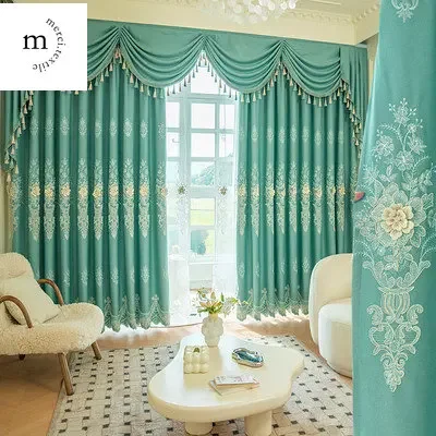 European-style Curtains for Living Dining Room Bedroom Cotton and Linen Embossed Embroidery Curtain Valance Window Curtain Tulle
European-style Curtains for Living Dining Room Bedroom Cotton and Linen Embossed Embroidery Curtain Valance Window Curtain Tulle