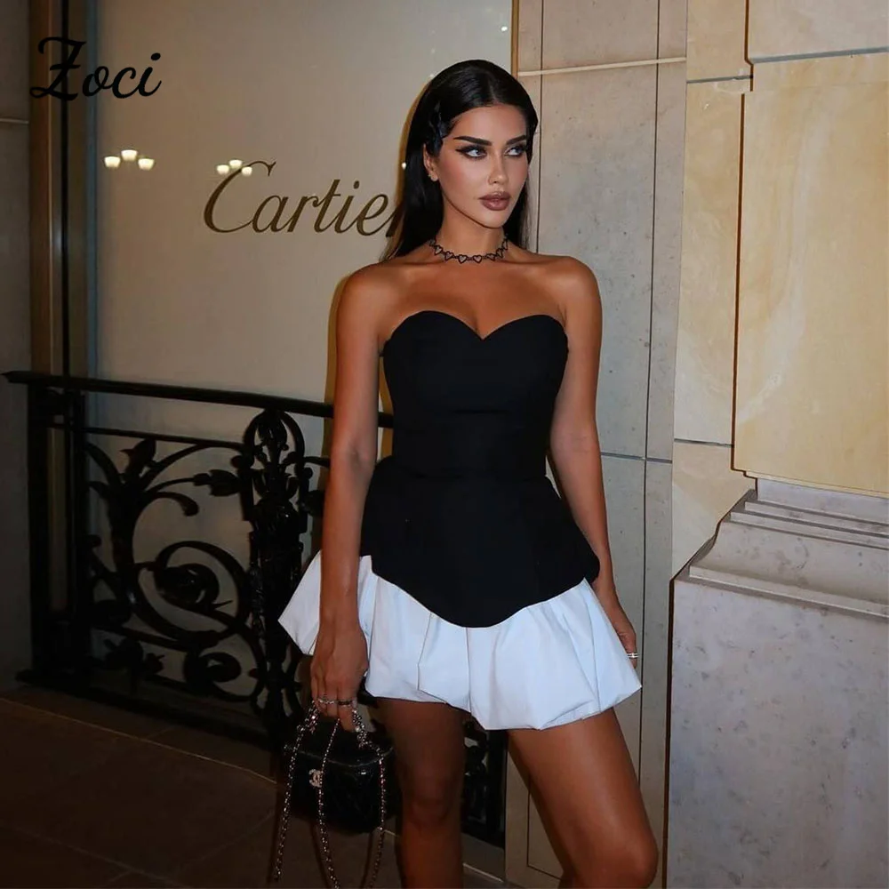 Zoci Sweetheart Черно-белые короткие платья для выпускного вечера Сексуальное платье без рукавов для выпускного вечера Атласное мини-платье для торжественных случаев по индивидуальному заказу
Zoci Sweetheart Черно-белые короткие платья для выпускного вечера Сексуальное платье без рукавов для выпускного вечера Атласное мини-платье для торжественных случаев по индивидуальному заказу
