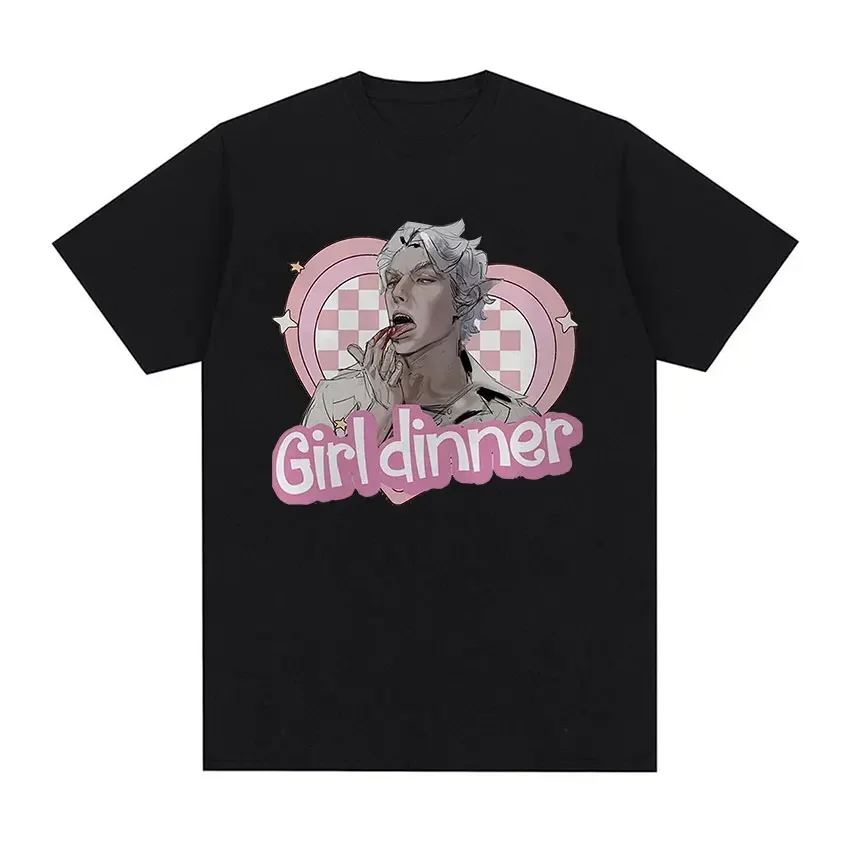 Limited Astarion Baldurs Gate 3 Girl Dinner Graphic T Shirt Men Women Harajuku Vintage T-shirt Summer 100% Cotton Oversized Tees
Limited Astarion Baldurs Gate 3 Girl Dinner Graphic T Shirt Men Women Harajuku Vintage T-shirt Summer 100% Cotton Oversized Tees