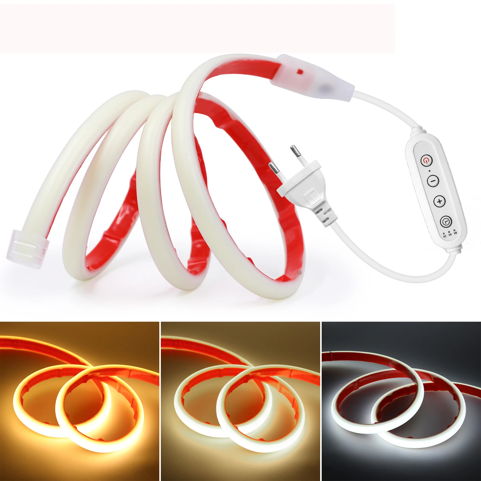 220 В с регулируемой яркостью COB Неоновая светодиодная лента Водонепроницаемая комплект диммера мощности ЕС Яркая гибкая клейкая лента 288LED Кабиент Домашний декор 5 м
220 В с регулируемой яркостью COB Неоновая светодиодная лента Водонепроницаемая комплект диммера мощности ЕС Яркая гибкая клейкая лента 288LED Кабиент Домашний декор 5 м
