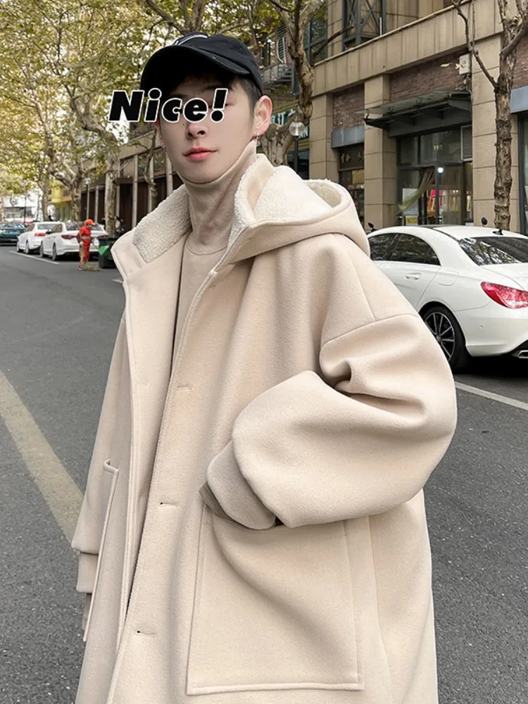 Мужское зимнее пальто из овечьего вельвета, утепленное, повседневное, молодежное, шерстяное, хлопковое, с карманами, теплое, с длинными рукавами, на пуговицах
Мужское зимнее пальто из овечьего вельвета, утепленное, повседневное, молодежное, шерстяное, хлопковое, с карманами, теплое, с длинными рукавами, на пуговицах