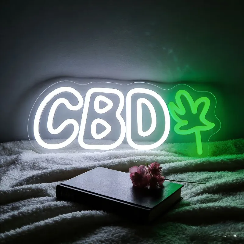 CBD Neon Sign LED Night Light USB Rechargeable Cannabis Leaf Marijuana Weed Decoration Lamp for Home Bar Shop Gifts
CBD Neon Sign LED Night Light USB Rechargeable Cannabis Leaf Marijuana Weed Decoration Lamp for Home Bar Shop Gifts