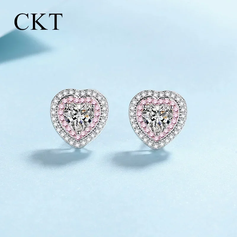 18K White Gold Platinum Pt950 Ear Pin 1 Carat Love Moissanite Stud Earrings for Women Sweet Earrings Burst Wedding Jewelry
18K White Gold Platinum Pt950 Ear Pin 1 Carat Love Moissanite Stud Earrings for Women Sweet Earrings Burst Wedding Jewelry