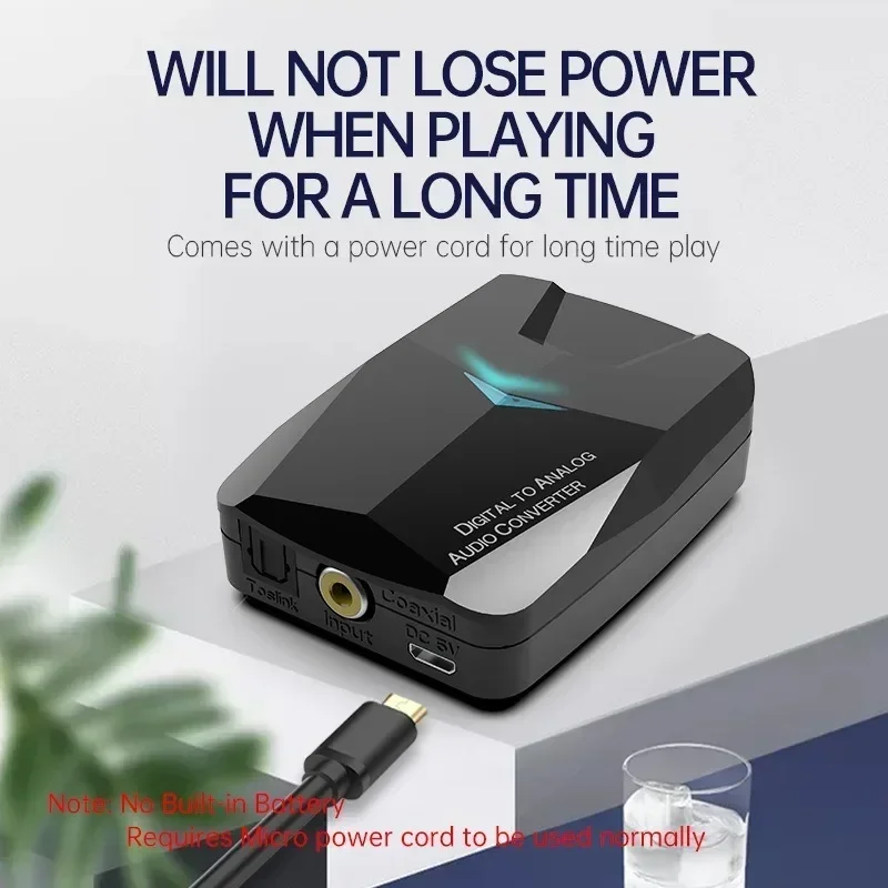 Bluetooth-compatible 5.0 Receiver Digital to Analog Audio Converter Adapter Digital Optical Coax Toslink to 3.5mm AUX RCA For TV
Bluetooth-compatible 5.0 Receiver Digital to Analog Audio Converter Adapter Digital Optical Coax Toslink to 3.5mm AUX RCA For TV