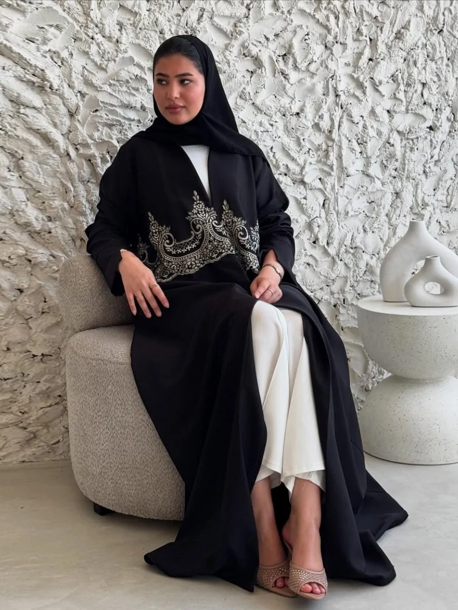 Siskakia Muslim Jacquard Open Abaya Muslim Elegant Loose Cardigan Kaftans Woman 2025
Siskakia Muslim Jacquard Open Abaya Muslim Elegant Loose Cardigan Kaftans Woman 2025