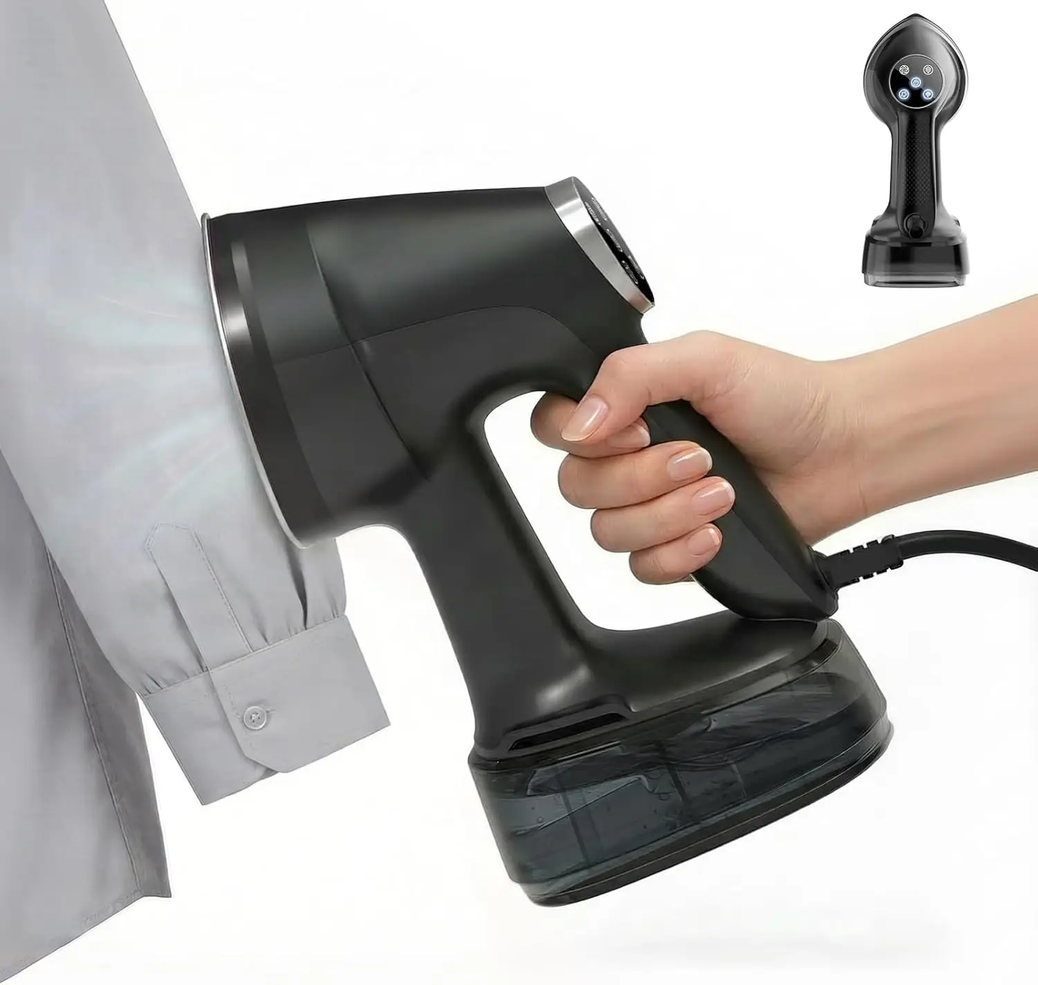 Handheld Vacuum Steamer for Clothes: Adjustable Suction 2500-3600Pa, Leak-Proof & Stable Steam, 4 Modes, 400ml Water Tank, 15s Rapid Heat-Up, 110-120V, Portable Travel Garment Steamer for Steaming and Ironing
Handheld Vacuum Steamer for Clothes: Adjustable Suction 2500-3600Pa, Leak-Proof & Stable Steam, 4 Modes, 400ml Water Tank, 15s Rapid Heat-Up, 110-120V, Portable Travel Garment Steamer for Steaming and Ironing