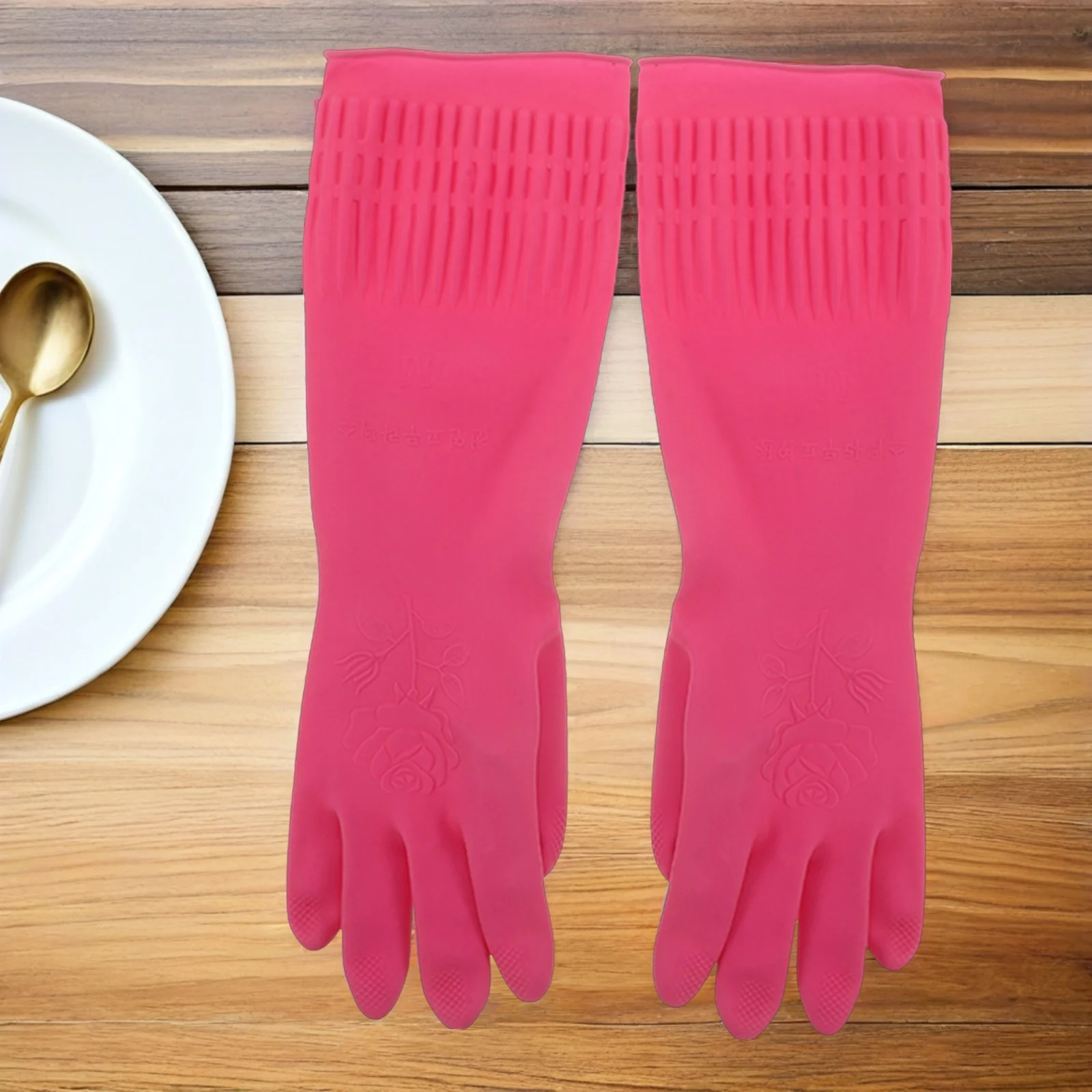 Thickened Waterproof Gloves for Dishwashing Heavy Duty Kitchen Cleaning Non-Slip Latex Reusable Household Gloves
Thickened Waterproof Gloves for Dishwashing Heavy Duty Kitchen Cleaning Non-Slip Latex Reusable Household Gloves