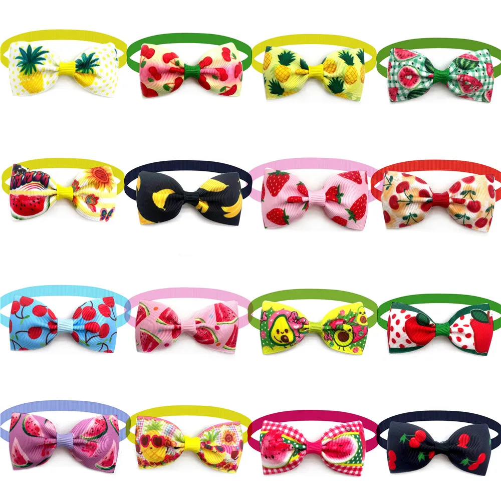 30/50pcs New Summer Fruit Style Puppy Dog Bow Tie Pet Collar Dog Grooming Accessories Pet Supplies for Small Dog
30/50pcs New Summer Fruit Style Puppy Dog Bow Tie Pet Collar Dog Grooming Accessories Pet Supplies for Small Dog