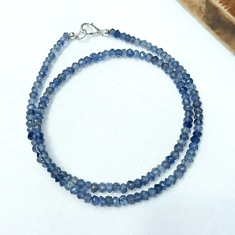 A++ Natural Iolite Faceted Rondelle Gemstone Beaded 3-4MM Healing Necklaces 18''
A++ Natural Iolite Faceted Rondelle Gemstone Beaded 3-4MM Healing Necklaces 18''