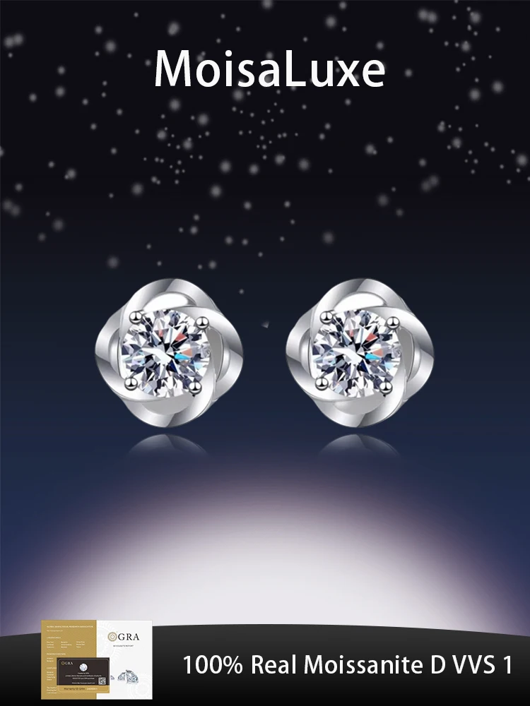 MoisaLuxe Official Shop GRA Moissanite Plata Sterling Silver Floral 925 Fashion Jewelry Earrings for Women Hoop Wear
MoisaLuxe Official Shop GRA Moissanite Plata Sterling Silver Floral 925 Fashion Jewelry Earrings for Women Hoop Wear